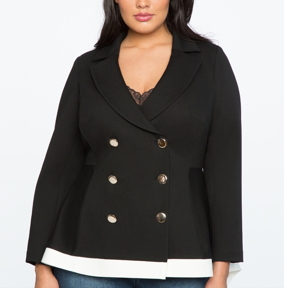 *New w/Tags* Eloquii Contrast Trim Blazer - Size 18